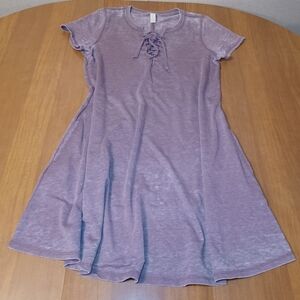 Altar'd State Purple Tshirt Dress w Pockets Womens Large